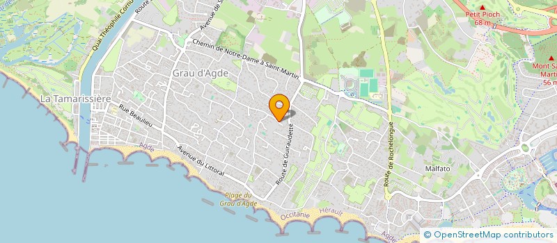 localisation de l'entreprise SCI DE LA SIPIERE 32  AGDE