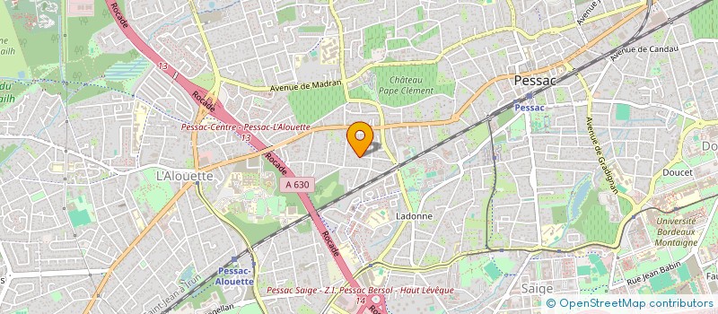 localisation de l'entreprise SCI DE LA SOIERIE  PESSAC