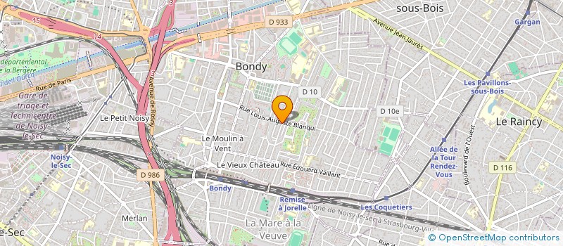 localisation de l'entreprise SCI DE LA SOLIDARITE  BONDY