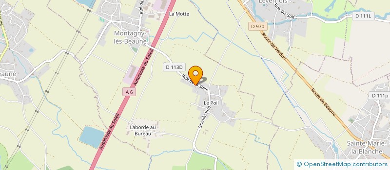 localisation de l'entreprise SCI DE LA SOLLE  MONTAGNY-LES-BEAUNE