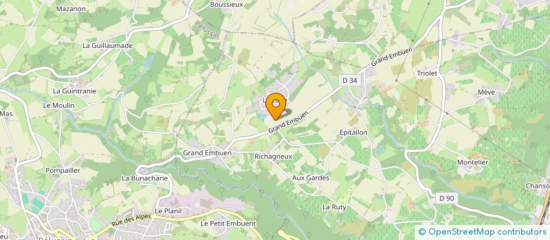 localisation de l'entreprise SCI DE LA SOON  CHAVANAY