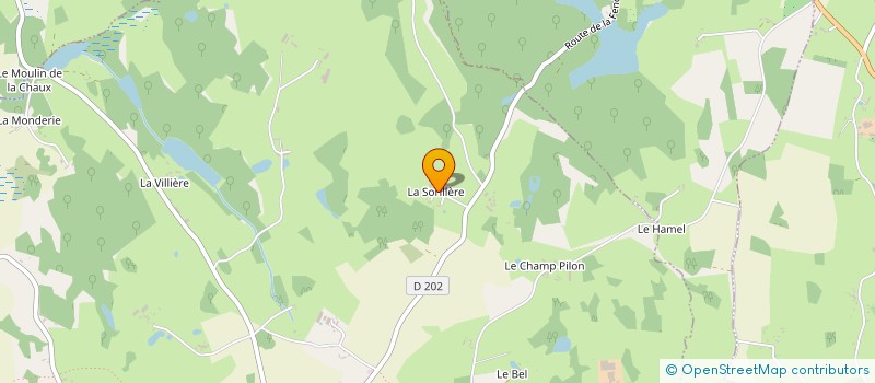 localisation de l'entreprise SCI DE LA SORILLERE à JOUE-DU-BOIS