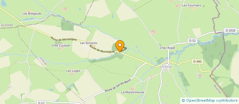 localisation de l'entreprise SCI DE LA SORLIERE  URBISE