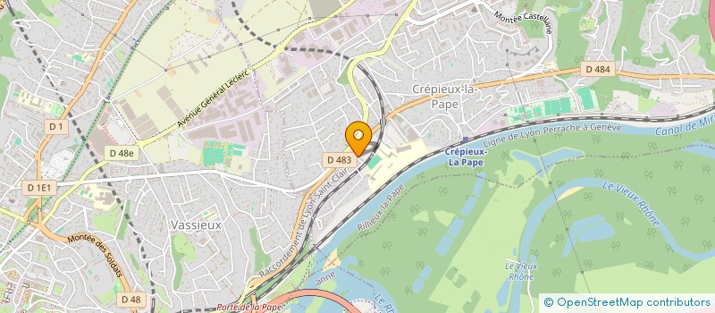 localisation de l'entreprise SCI DE LA SOUBEYRANNE  RILLIEUX-LA-PAPE