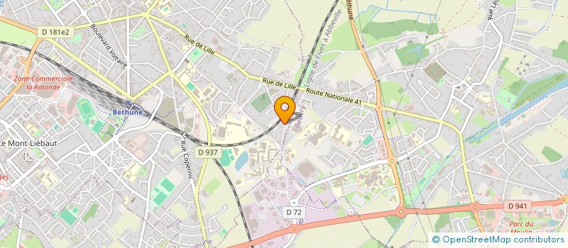 localisation de l'entreprise SCI DE LA SOUCHEZ  BETHUNE