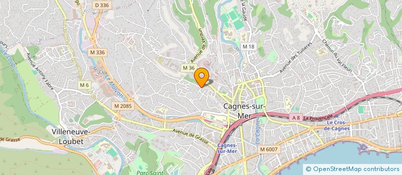 localisation de l'entreprise SCI DE LA SOURCE à CAGNES-SUR-MER