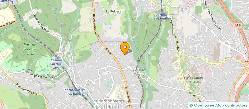 localisation de l'entreprise SCI DE LA SOURCE  CHARBONNIERES-LES-BAINS