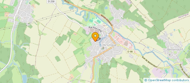 localisation de l'entreprise SCI DE LA SOURCE  HIRSINGUE