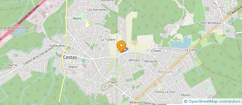 localisation de l'entreprise SCI DE LA SOURCE  CESTAS