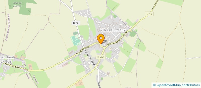 localisation de l'entreprise SCI DE LA SOURCE  VILLERS-OUTREAUX