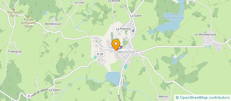 localisation de l'entreprise SCI DE LA SOURCE à MERINCHAL