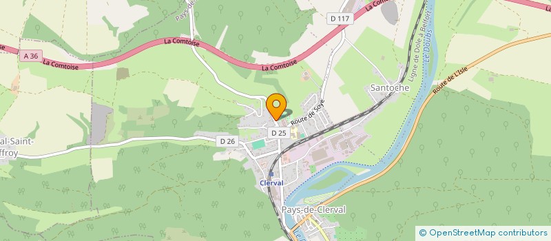 localisation de l'entreprise SCI DE LA SOURCE à PAYS-DE-CLERVAL