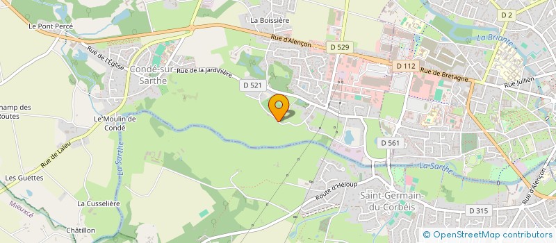 localisation de l'entreprise SCI DE LA SOURCE à CONDE-SUR-SARTHE