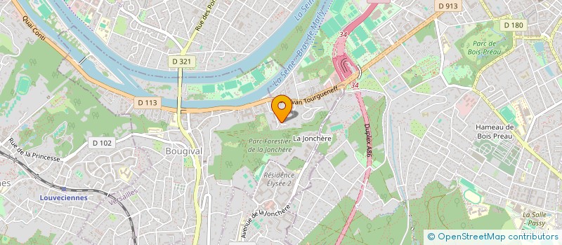 localisation de l'entreprise SCI DE LA SOURCE  BOUGIVAL