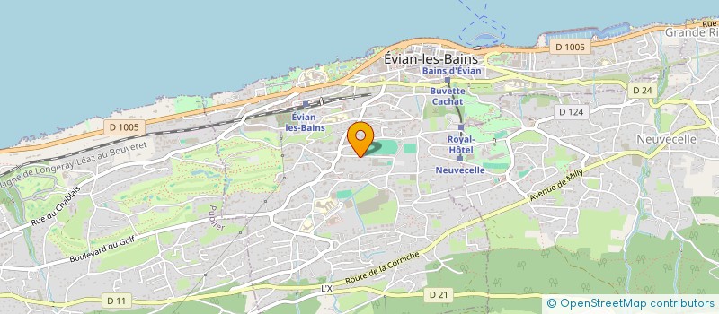 localisation de l'entreprise SCI DE LA SOURCE  EVIAN-LES-BAINS