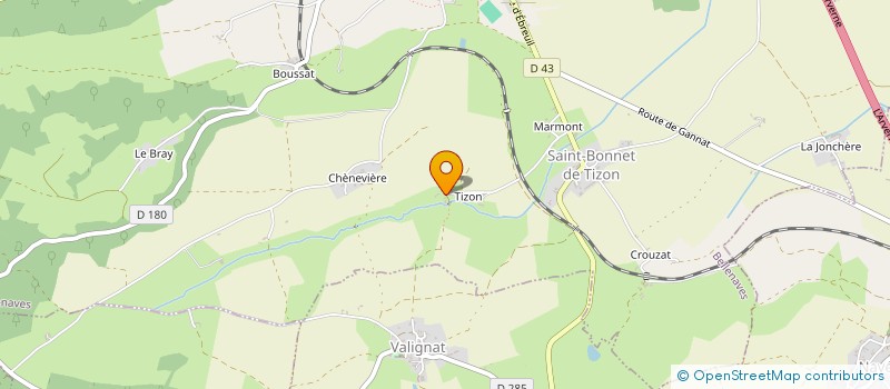 localisation de l'entreprise SCI DE LA SOURCE  BELLENAVES