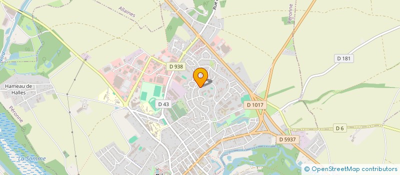 localisation de l'entreprise SCI DE LA SOURCE  PERONNE