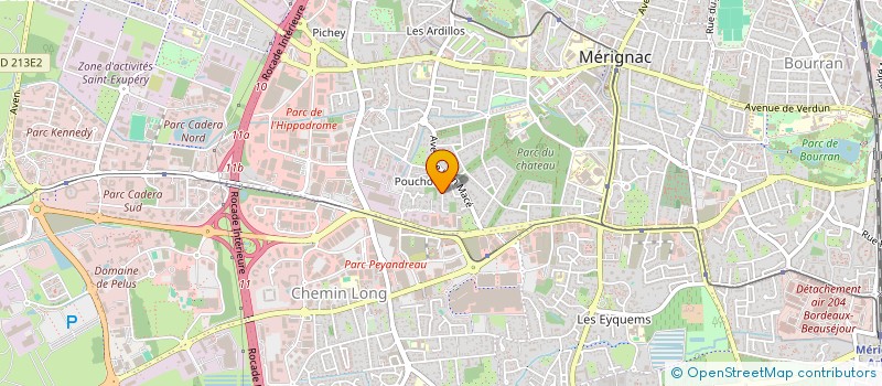 localisation de l'entreprise SCI DE LA SOURCE AU PETIT PIQUEY  MERIGNAC