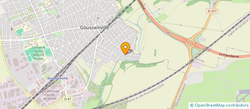 localisation de l'entreprise SCI DE LA SOURCE CARNOT à GOUSSAINVILLE