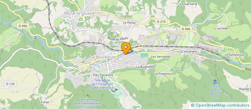 localisation de l'entreprise SCI DE LA SOURCE CLEMENCE  LA BOURBOULE