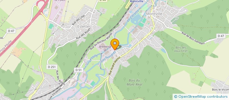 localisation de l'entreprise SCI DE LA SOURCE DU CAILLY  MONTVILLE