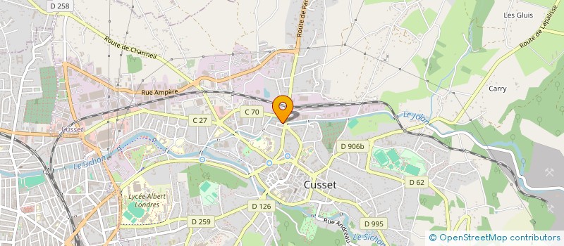 localisation de l'entreprise SCI DE LA SOURCE RADIEUSE à CUSSET