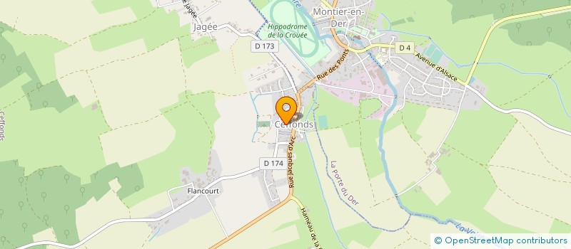 localisation de l'entreprise SCI DE LA SOURDINE à CEFFONDS