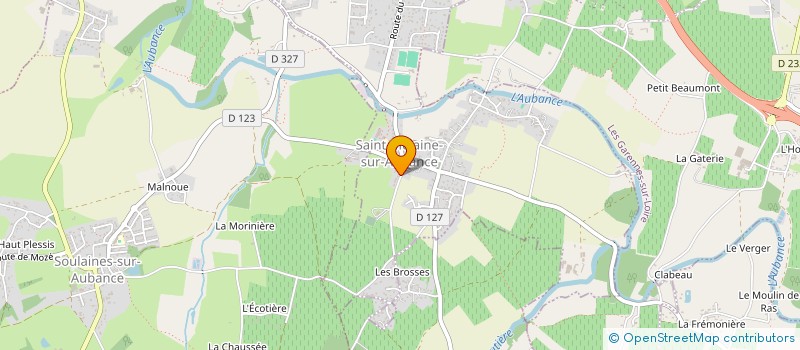 localisation de l'entreprise SCI DE LA SOURGUINERIE  SOULAINES-SUR-AUBANCE