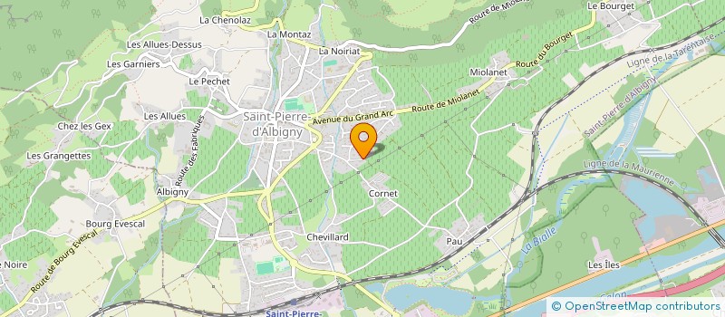 localisation de l'entreprise SCI DE LA SOUS STATION  SAINT-PIERRE-D'ALBIGNY