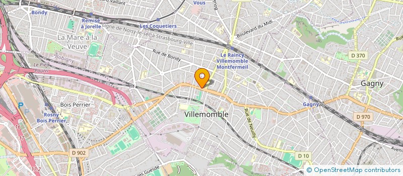 localisation de l'entreprise SCI  DE LA STATION  VILLEMOMBLE