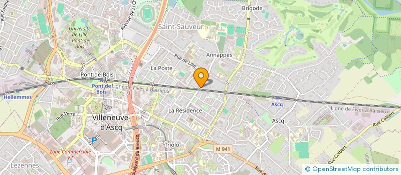 localisation de l'entreprise SCI DE LA STATION à VILLENEUVE-D'ASCQ