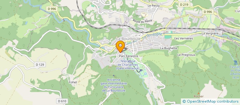 localisation de l'entreprise SCI DE LA SUCHERE  LA BOURBOULE