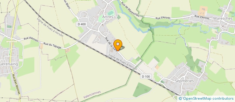 localisation de l'entreprise SCI DE LA SUCRERIE  ARTRES