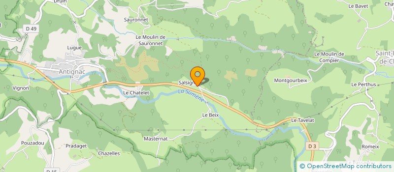localisation de l'entreprise SCI DE LA SUMENE à ANTIGNAC