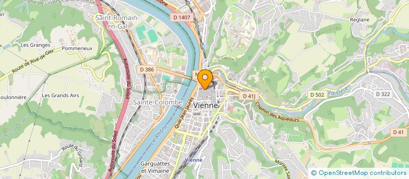 localisation de l'entreprise SCI DE LA TABLE RONDE  VIENNE