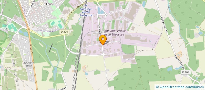 localisation de l'entreprise SCI DE LA TAILLE  SAINT-CYR-EN-VAL