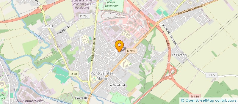 localisation de l'entreprise SCI DE LA TAILLE DU BOIS  PONT-SAINTE-MARIE