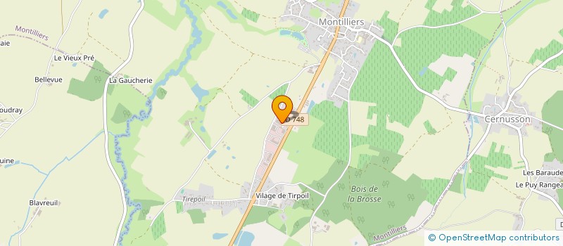 localisation de l'entreprise SCI DE LA TANNERIE  MONTILLIERS