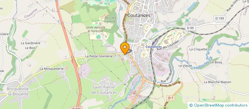 localisation de l'entreprise SCI DE LA TANNERIE  COUTANCES