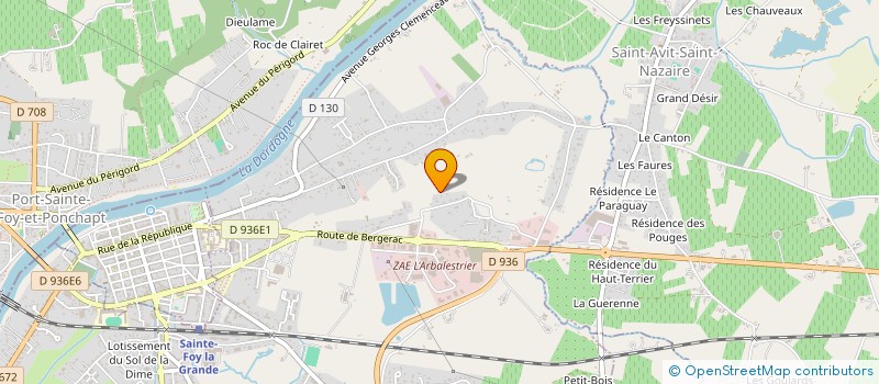 localisation de l'entreprise SCI DE LA TAPIE  PINEUILH