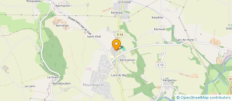 localisation de l'entreprise SCI DE LA TAURELLERIE  PLOUNEVEZEL