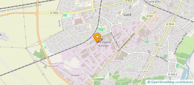 localisation de l'entreprise SCI DE LA TAYE à LUCE