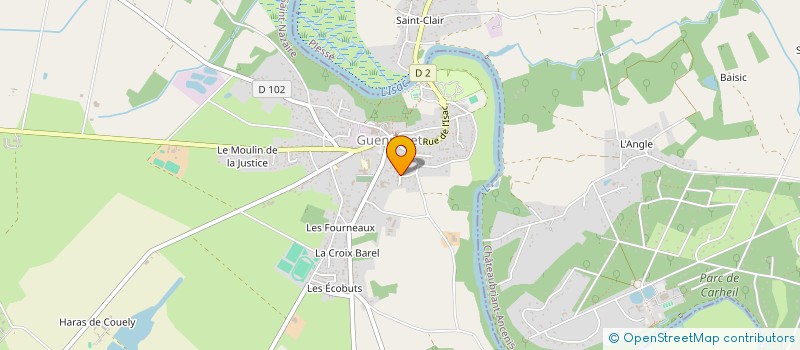 localisation de l'entreprise SCI DE LA TEISSERAIE  GUENROUET