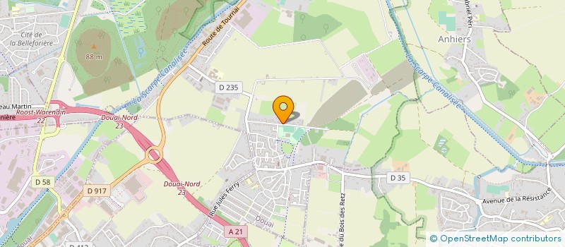 localisation de l'entreprise SCI DE LA TEMPLERIE à DOUAI