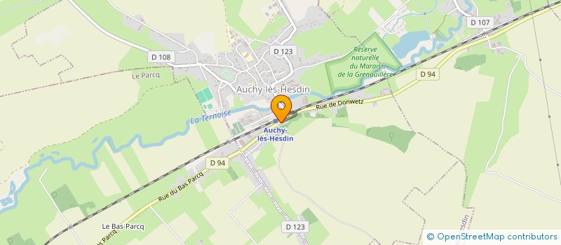 localisation de l'entreprise SCI DE LA TERNOISE  AUCHY-LES-HESDIN