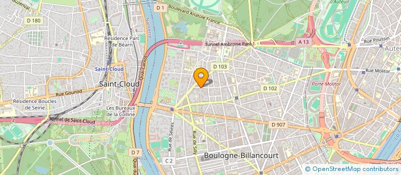 localisation de l'entreprise SCI DE LA TERRASSE à BOULOGNE-BILLANCOURT