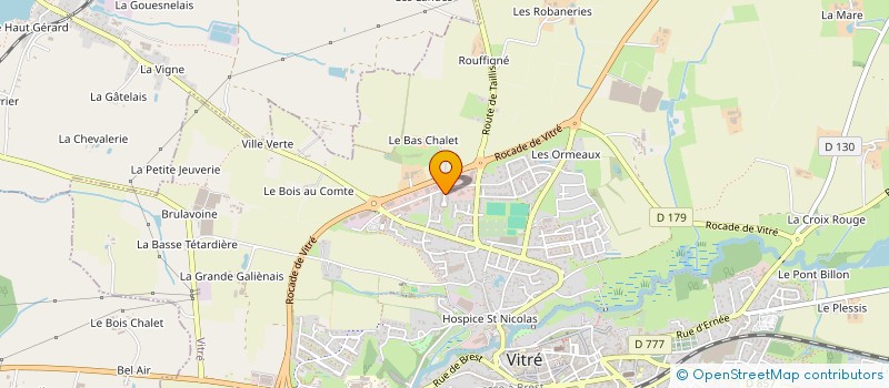 localisation de l'entreprise SCI DE LA TERRASSE  VITRE