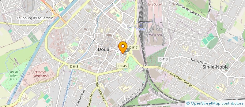 localisation de l'entreprise SCI DE LA TERRASSE NOTRE DAME à DOUAI