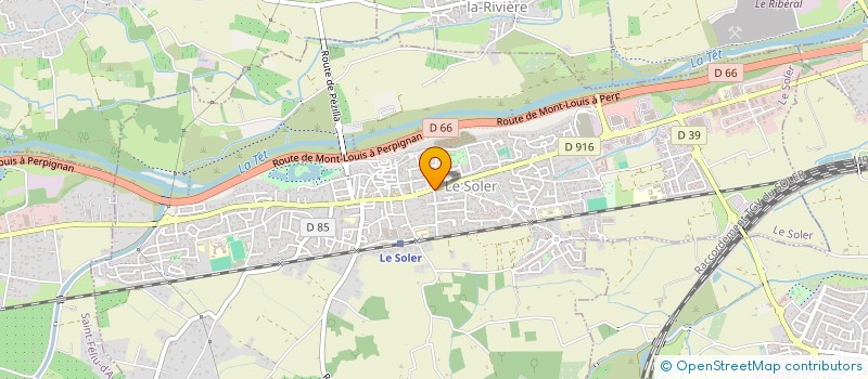 localisation de l'entreprise SCI DE LA TET  LE SOLER