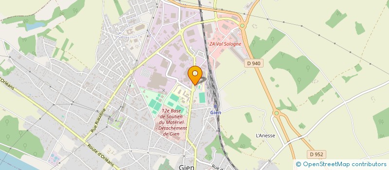 localisation de l'entreprise SCI DE LA TETE AUX CHEVAUX NORD à GIEN
